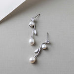 Ivory Pearl Vine Earrings - Earrings - Cassandra Lynne