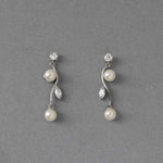 Ivory Pearl Vine Earrings - Earrings - Cassandra Lynne
