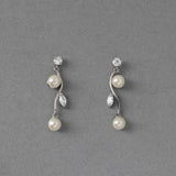 Ivory Pearl Vine Earrings - Earrings - Cassandra Lynne