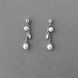 Ivory Pearl Vine Earrings - Earrings - Cassandra Lynne