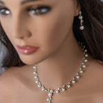 Ivory Pearl Vines Wedding Necklace and Earrings - Necklace Set - Cassandra Lynne