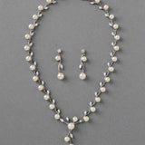 Ivory Pearl Vines Wedding Necklace and Earrings - Necklace Set - Cassandra Lynne