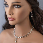 Ivory Pearl Vines Wedding Necklace and Earrings - Necklace Set - Cassandra Lynne
