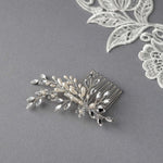 Ivory Pearl Wedding Hair Comb with Marquise Rhinestone - Hair Comb - Cassandra Lynne