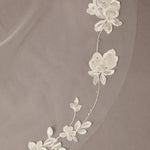 Simple Vine Lace Cathedral Bridal Veil Cathedral Length - Cassandra Lynne