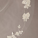 Simple Vine Lace Cathedral Bridal Veil Cathedral Length - Cassandra Lynne