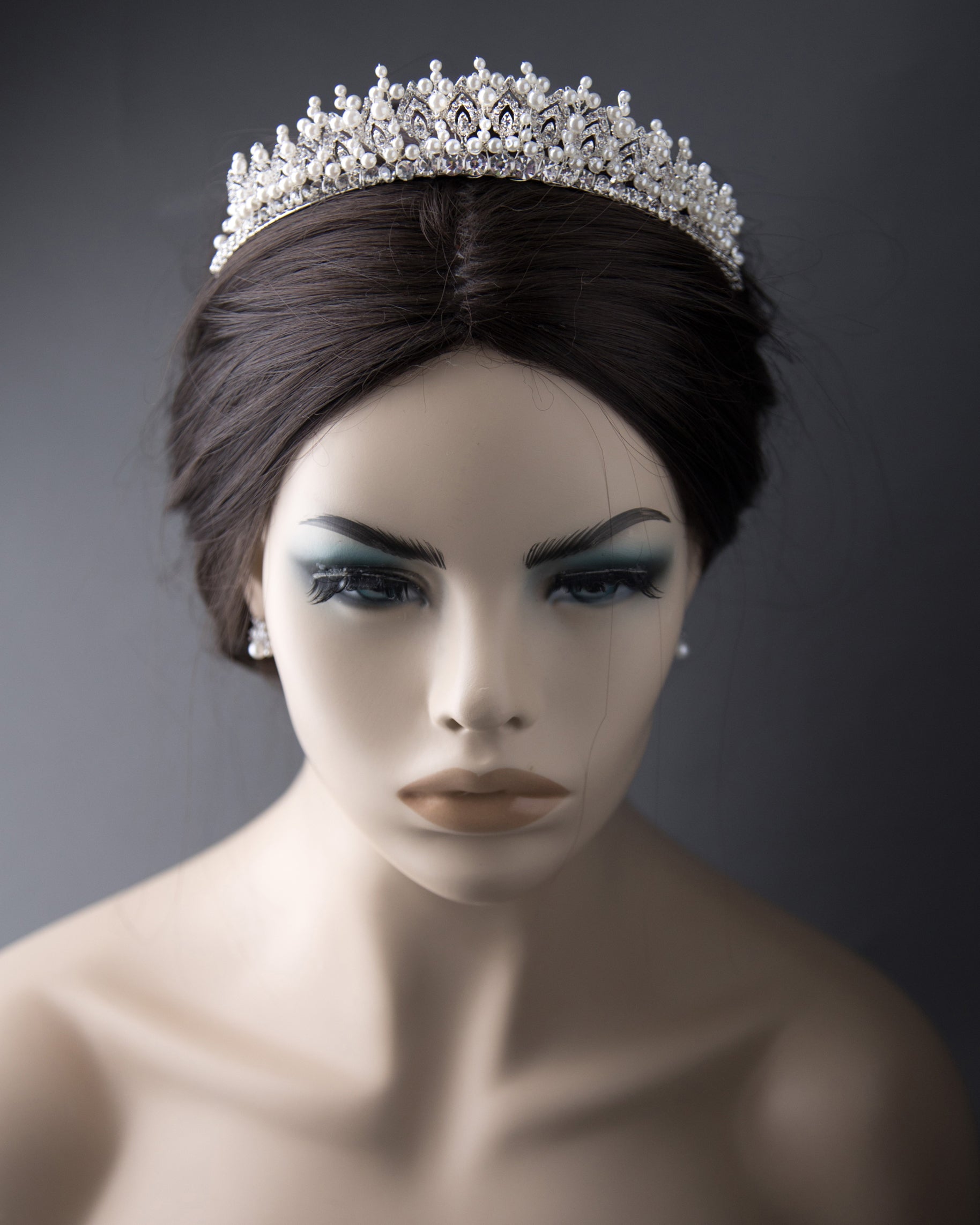 Classic Ivory Pearl and Crystal Tiara - Cassandra Lynne