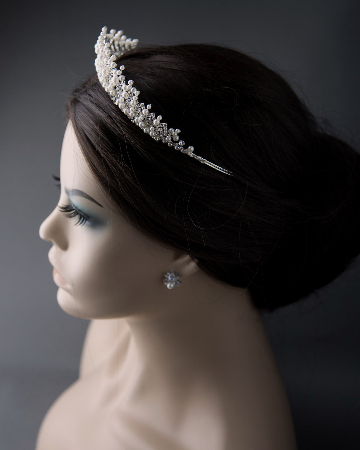 Classic Ivory Pearl and Crystal Tiara - Cassandra Lynne