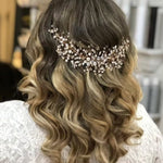 Jewel Spray Wedding Headpiece - Headband - Cassandra Lynne