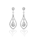 Layered CZ Teardrop Earrings for the Bride - Earrings - Cassandra Lynne