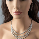Layered Jewels CZ Bridal Jewelry Set - Necklace Set - Cassandra Lynne