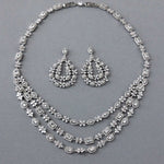 Layered Jewels CZ Bridal Jewelry Set - Necklace Set - Cassandra Lynne