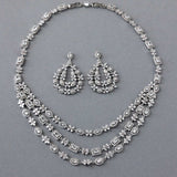 Layered Jewels CZ Bridal Jewelry Set - Necklace Set - Cassandra Lynne