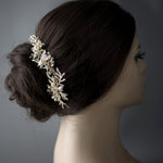 Light Gold Beach Wedding Headpiece - Headband - Cassandra Lynne
