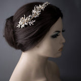 Light Gold Beach Wedding Headpiece - Headband - Cassandra Lynne