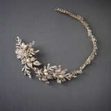 Light Gold Beach Wedding Headpiece - Headband - Cassandra Lynne