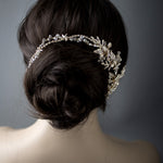 Light Gold Beach Wedding Headpiece - Headband - Cassandra Lynne