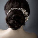 Light Gold Beach Wedding Headpiece - Headband - Cassandra Lynne