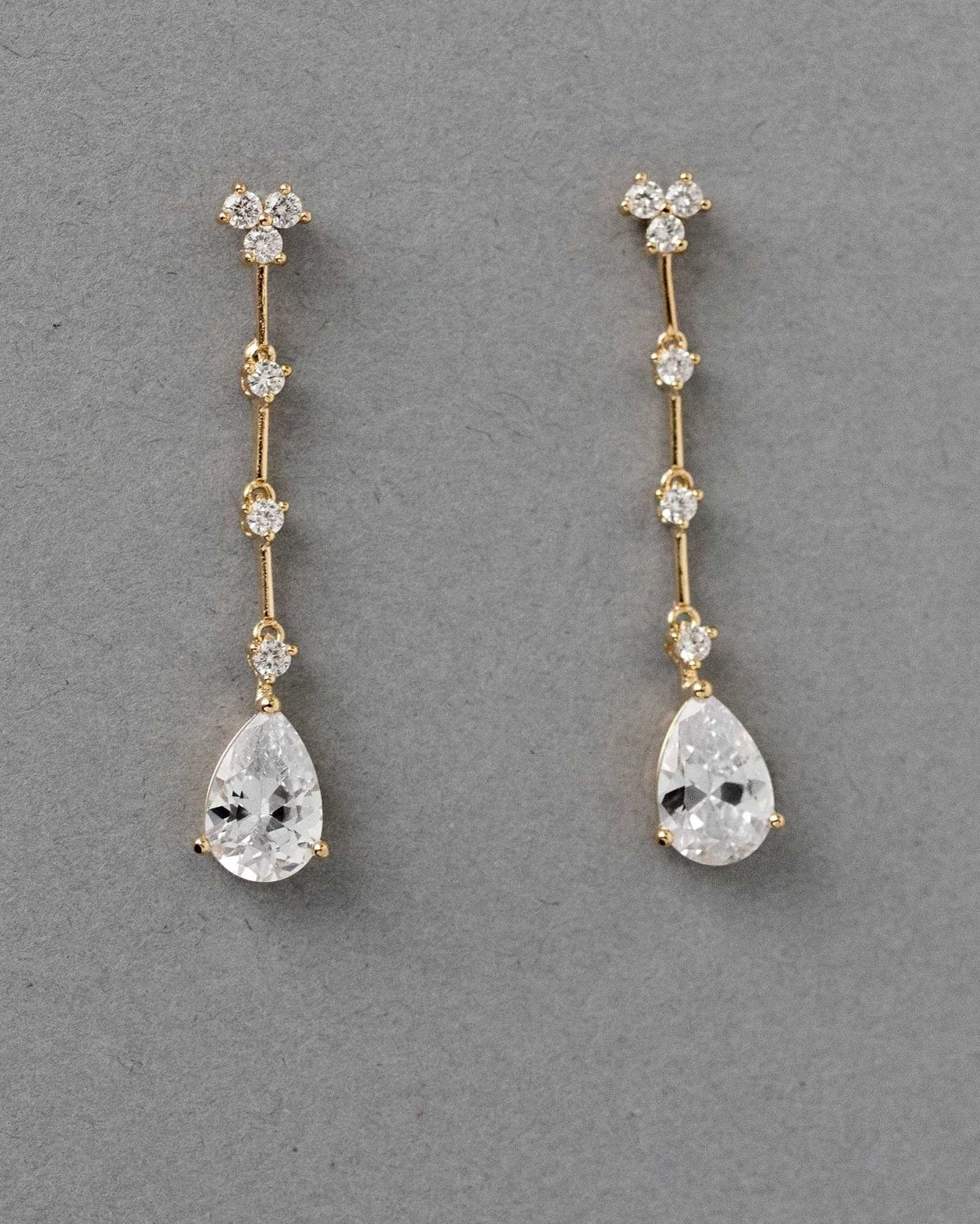 Link Drop CZ Earrings - Earrings - Cassandra Lynne