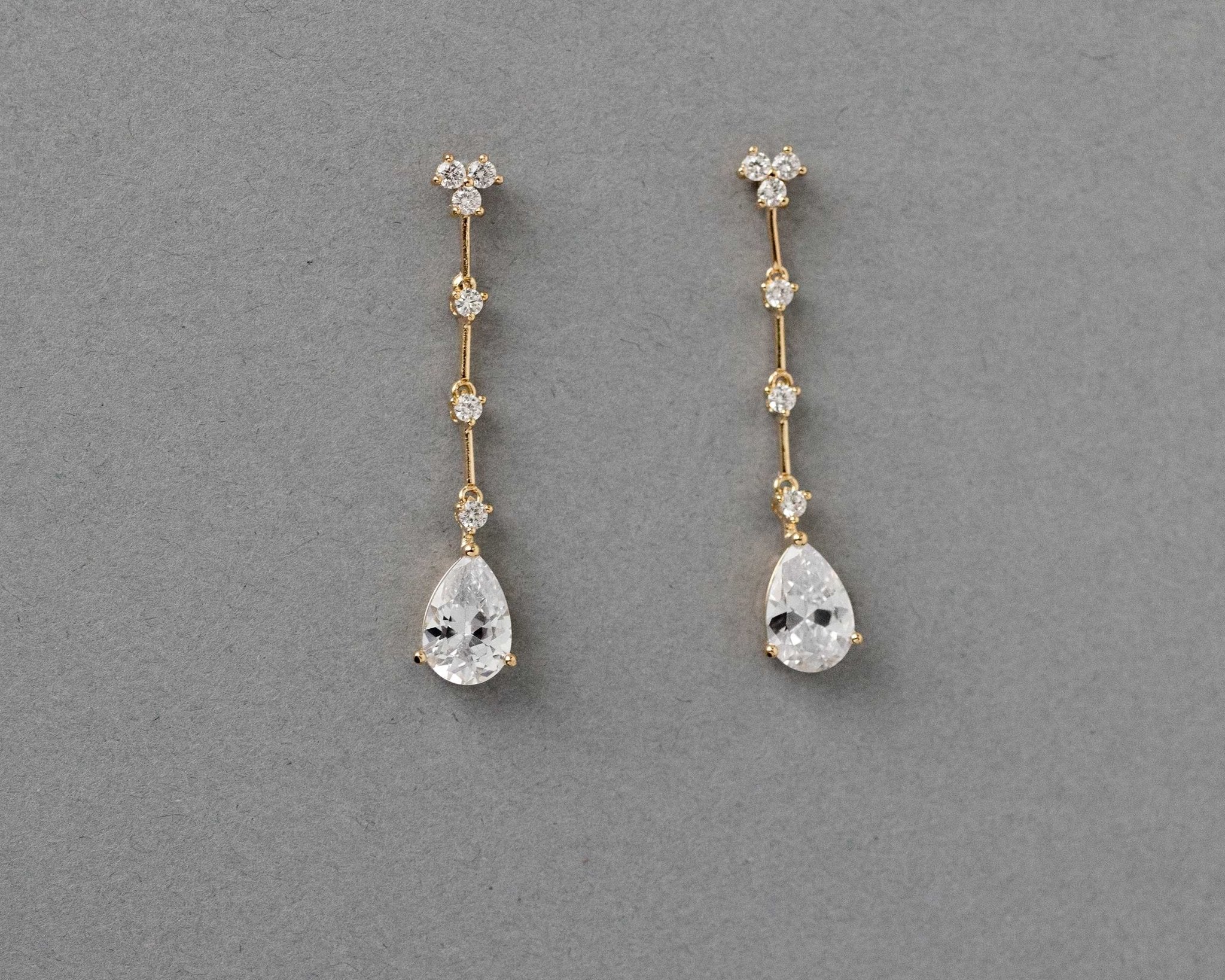Link Drop CZ Earrings - Earrings - Cassandra Lynne