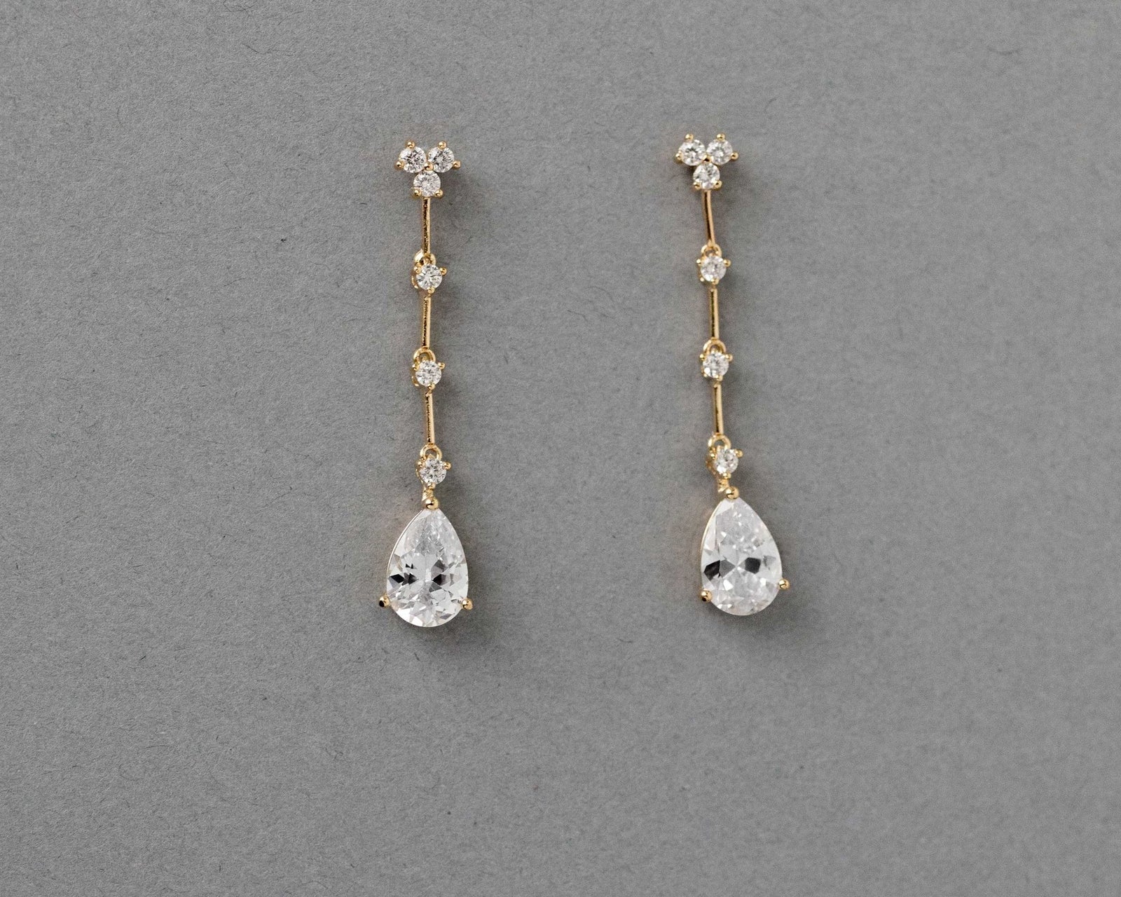 Link Drop CZ Earrings - Earrings - Cassandra Lynne