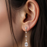 Link Drop CZ Earrings - Earrings - Cassandra Lynne