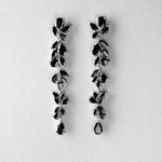 Long Bridal Earrings of Teardrop and Marquise CZ - Earrings - Cassandra Lynne