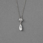 Long Teardrop Pear Pendant Necklace - Pendant - Cassandra Lynne