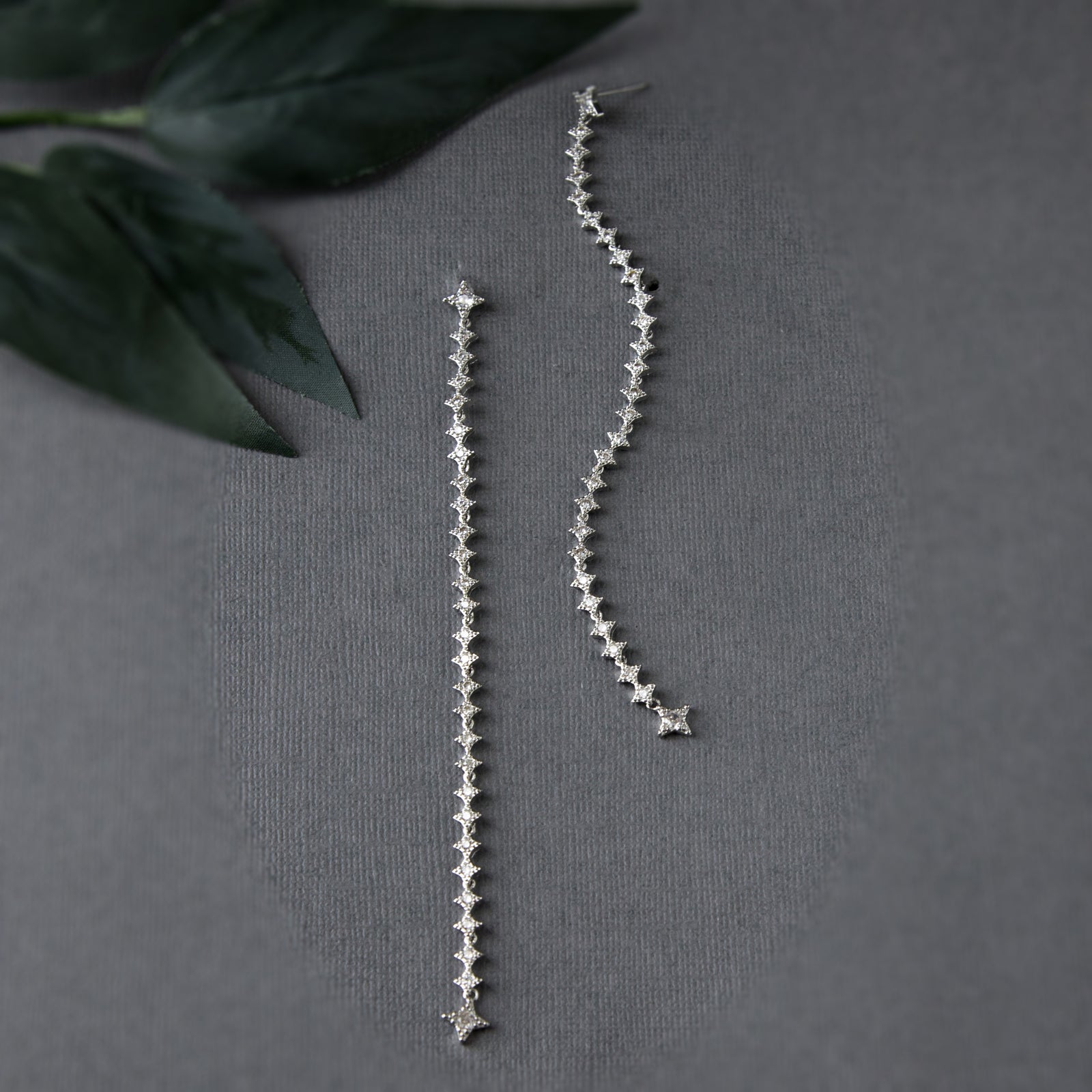 Extra Long CZ Dangle Earrings - Cassandra Lynne