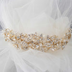Luxurious Bridal Headpiece of Crystals and Pearls - Tiara - Cassandra Lynne