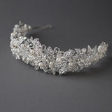 Luxurious Bridal Headpiece of Crystals and Pearls - Tiara - Cassandra Lynne