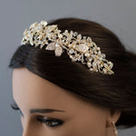 Luxurious Bridal Headpiece of Crystals and Pearls - Tiara - Cassandra Lynne