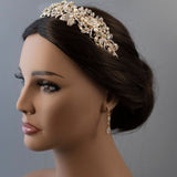 Luxurious Bridal Headpiece of Crystals and Pearls - Tiara - Cassandra Lynne