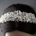 Luxurious Bridal Headpiece of Crystals and Pearls - Tiara - Cassandra Lynne