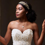 Luxurious Bridal Headpiece of Crystals and Pearls - Tiara - Cassandra Lynne