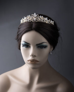 Wedding Tiara with Marquise Accents