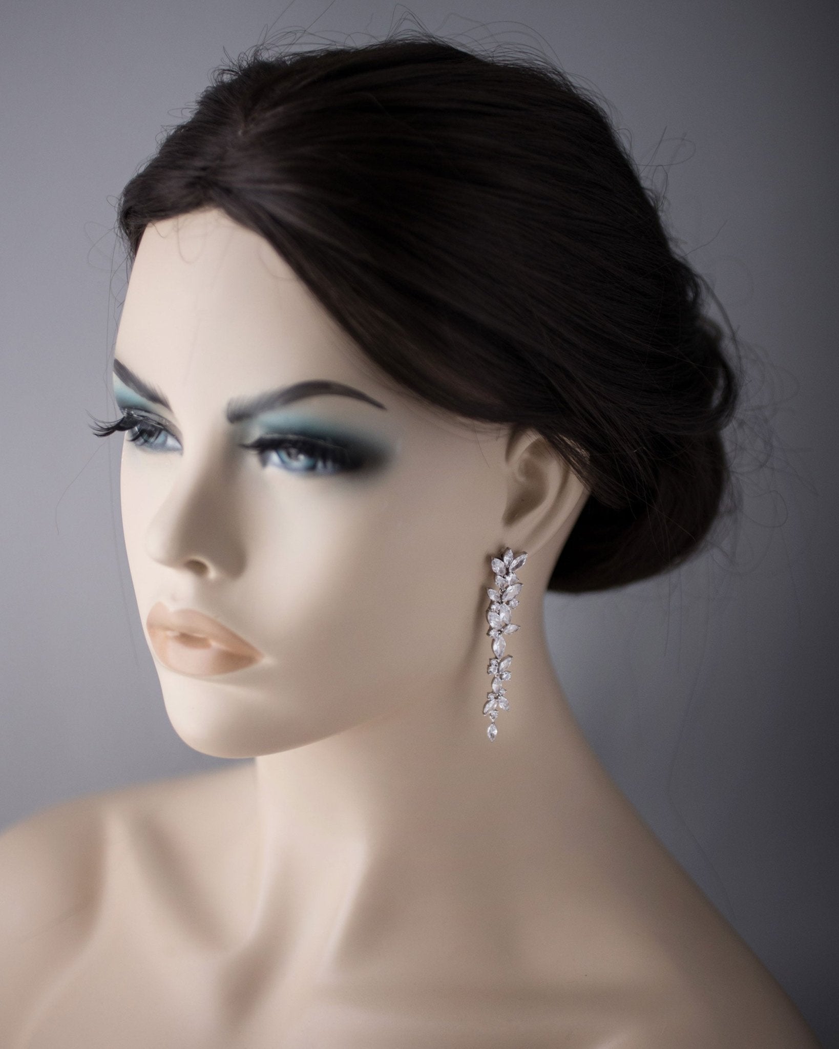 Marquise Cluster CZ Dangle Earrings - Earrings - Cassandra Lynne