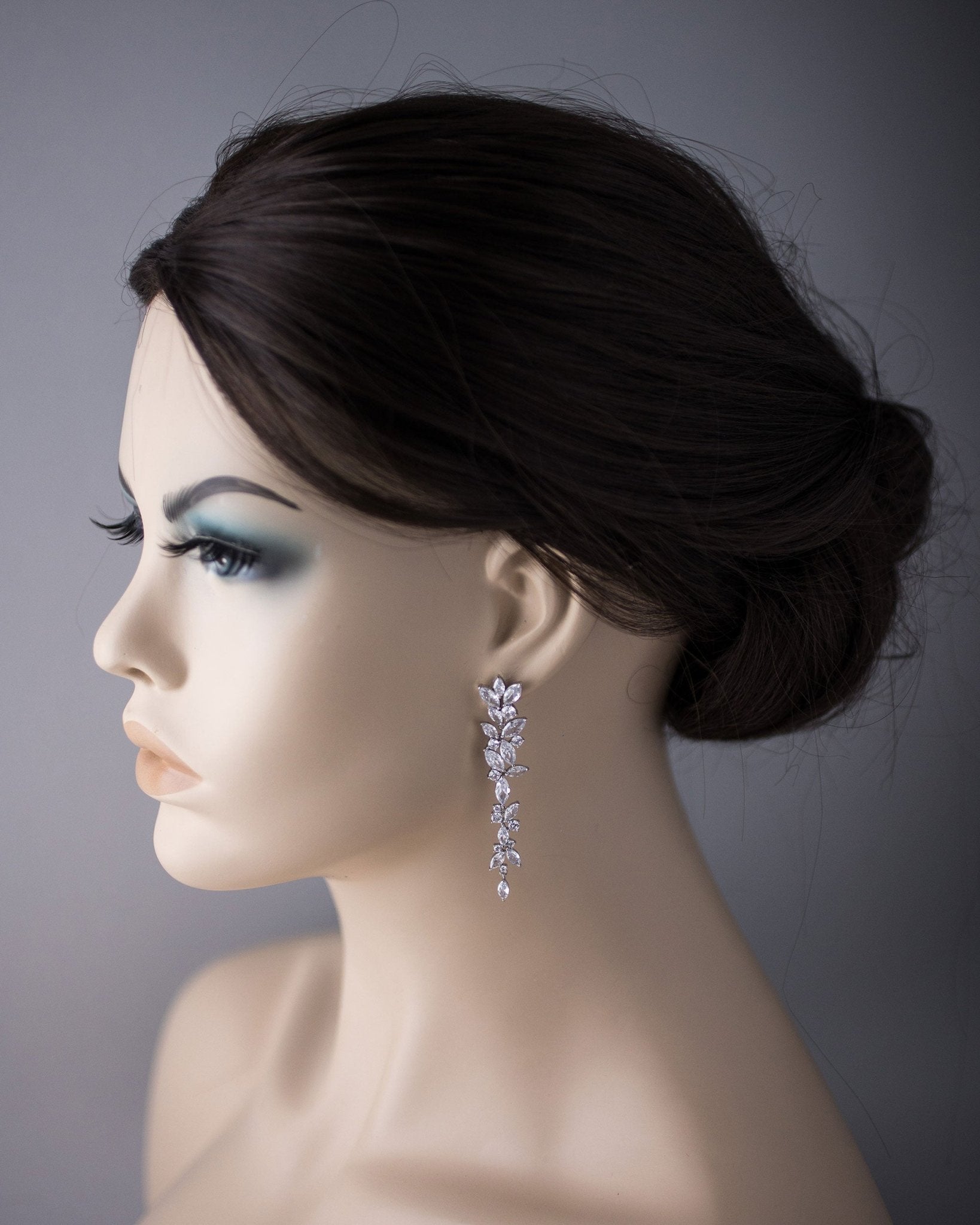 Marquise Cluster CZ Dangle Earrings - Earrings - Cassandra Lynne