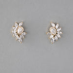 Marquise Cluster Stud CZ Earrings - Earrings - Cassandra Lynne