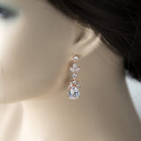 Marquise Flower Bud Drop Earrings - Earrings - Cassandra Lynne
