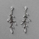 Marquise Wispy Vine CZ Bridal Earrings - Earrings - Cassandra Lynne