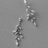 Marquise Wispy Vine CZ Bridal Earrings - Earrings - Cassandra Lynne