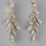 Marquise Wispy Vine CZ Bridal Earrings - Earrings - Cassandra Lynne