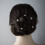 Mini Crystal and Pearl Comb Set - Hair Comb - Cassandra Lynne