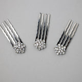 Mini Crystal and Pearl Comb Set - Hair Comb - Cassandra Lynne