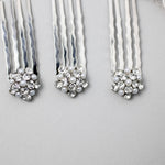 Mini Crystal and Pearl Comb Set - Hair Comb - Cassandra Lynne