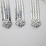 Mini Crystal and Pearl Comb Set - Hair Comb - Cassandra Lynne