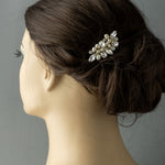 Mini Pearl and Rhinestone Crystal Hair Comb