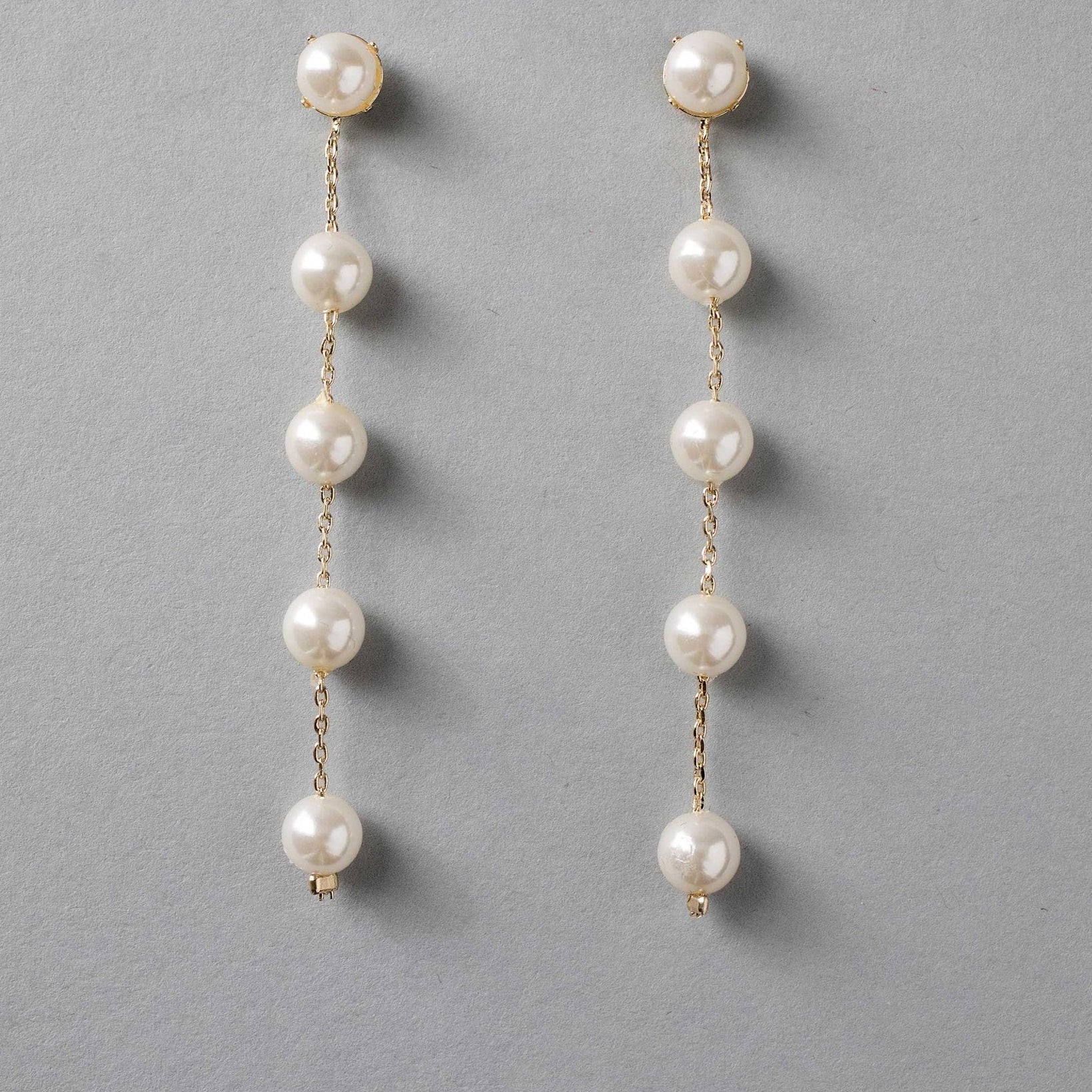 Minimalist Pearl Dangle Earrings - Earrings - Cassandra Lynne