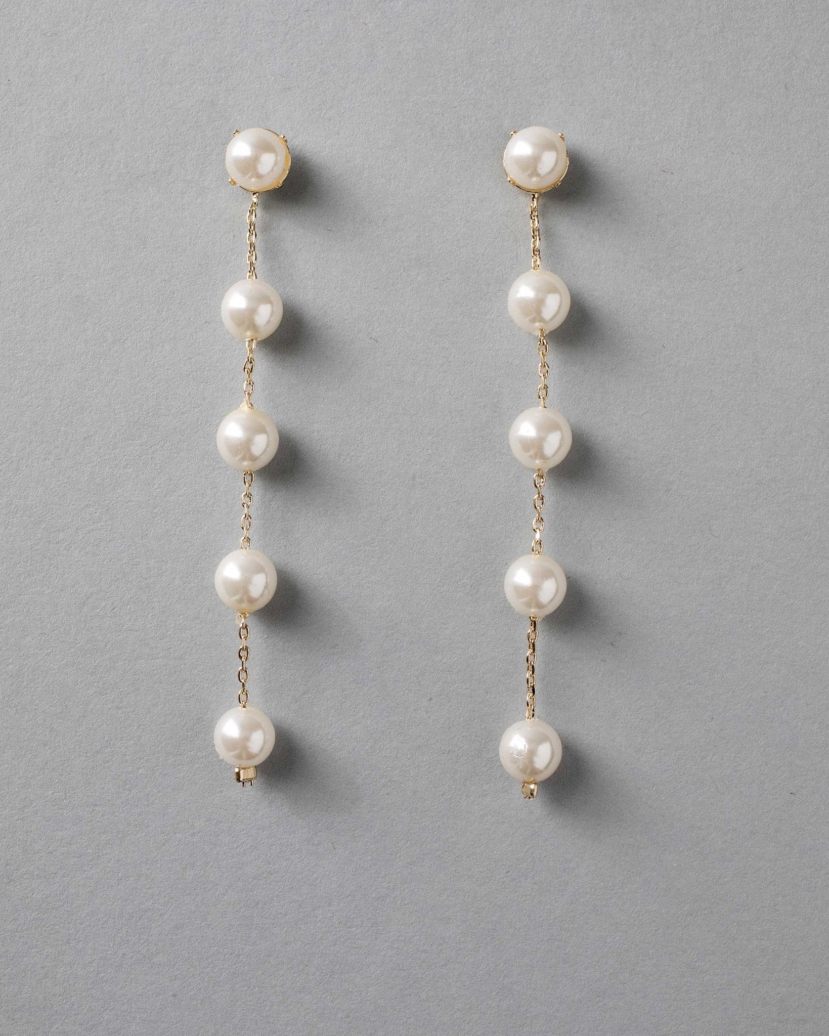 Minimalist Pearl Dangle Earrings - Earrings - Cassandra Lynne